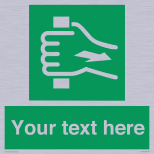 Custom Pull Bar Sign